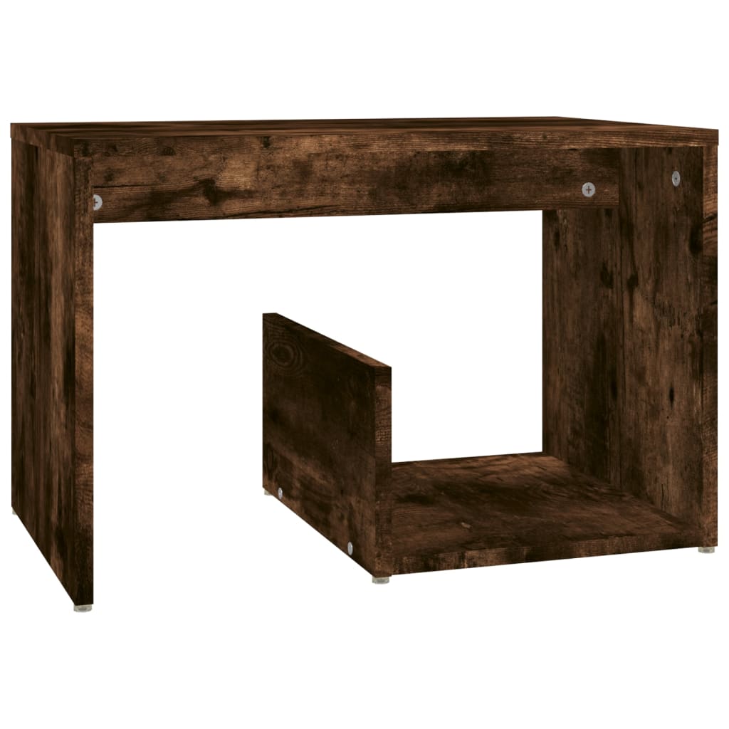 vidaXL Bočný stolík dymový dub 59x36x38 cm spracované drevo