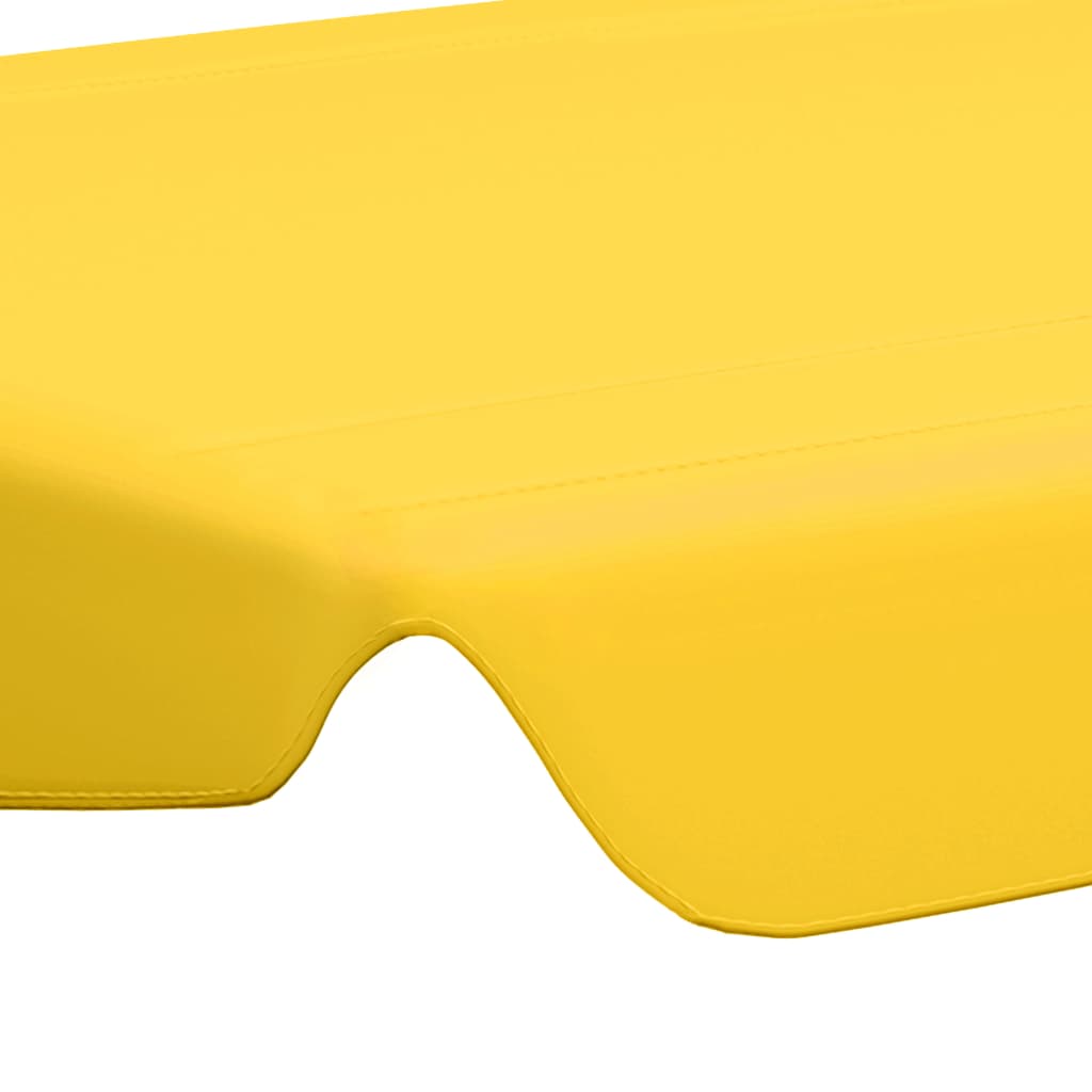 vidaXL Náhradná strieška na hojdačku, žltá 150/130x105/70 cm