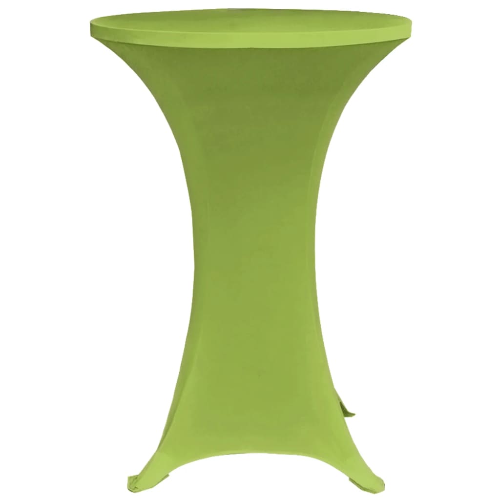 vidaXL Naťahovacie obrusy na stôl 4 ks zelené 70 cm