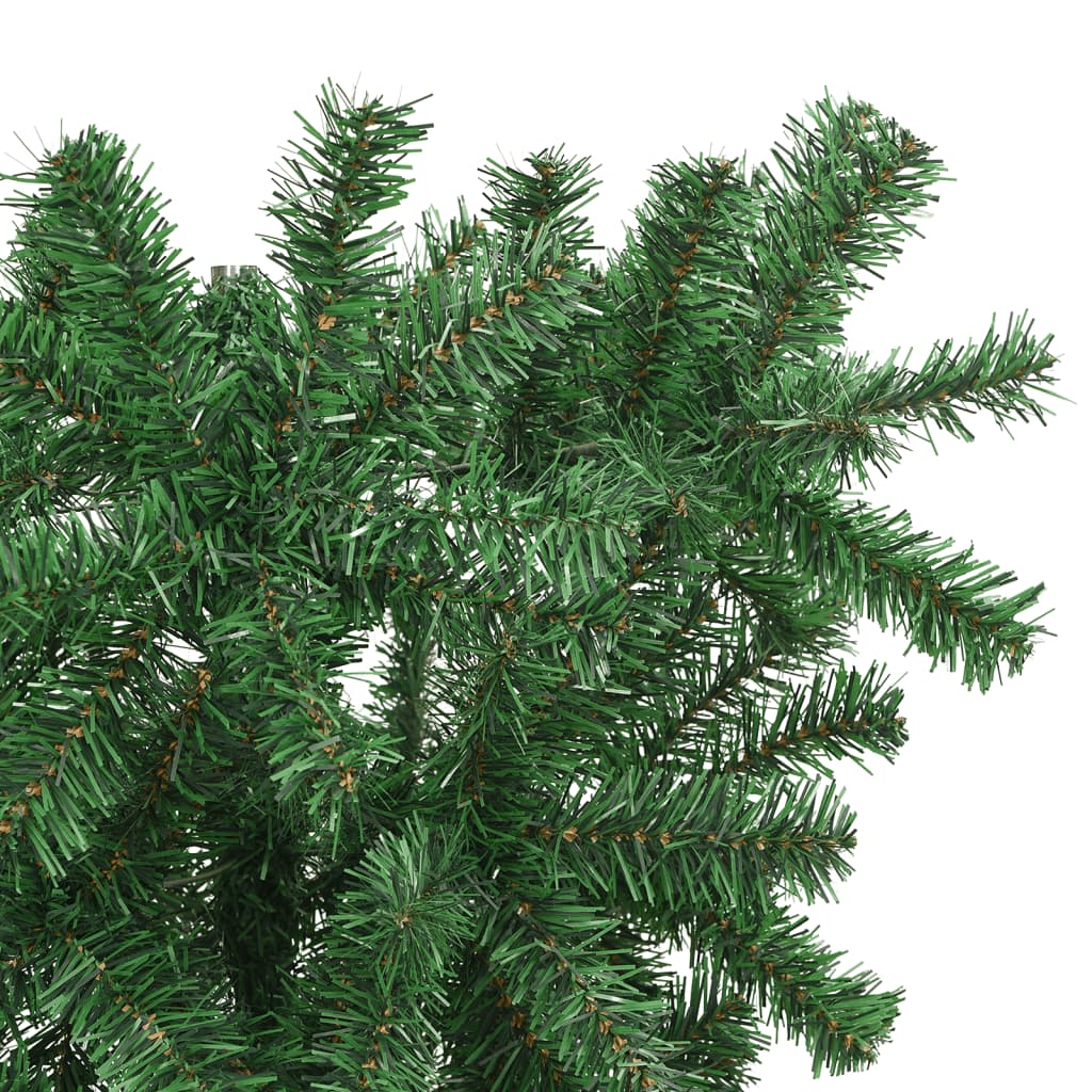 vidaXL Prevrátený umelý vianočný stromček s podstavcom zelený 150 cm