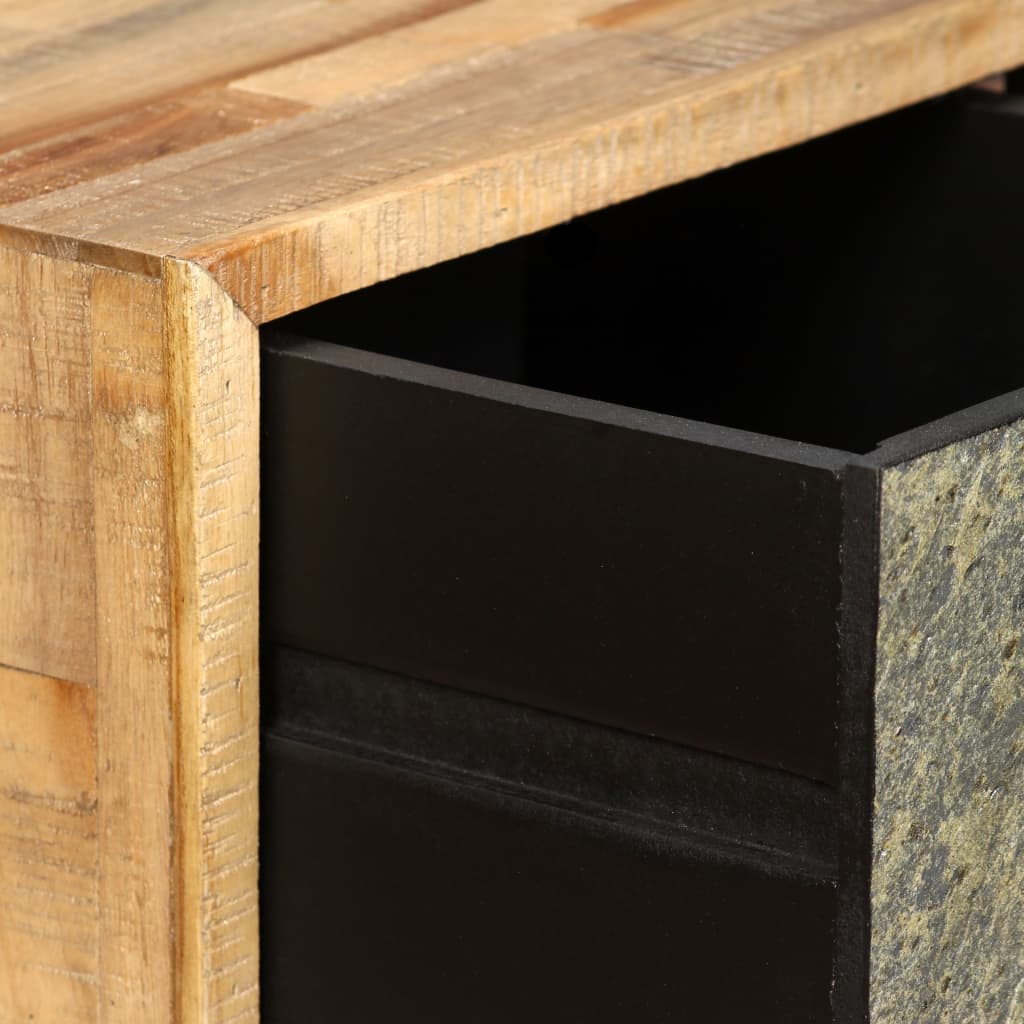 vidaXL Konferenčný stolík z recyklovaného teakového dreva, 90x65x40 cm