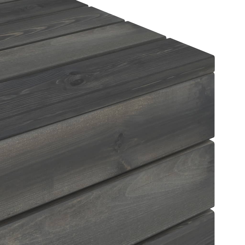 vidaXL Záhradné stolíky z paliet 2 ks borovicové drevo tmavosivé