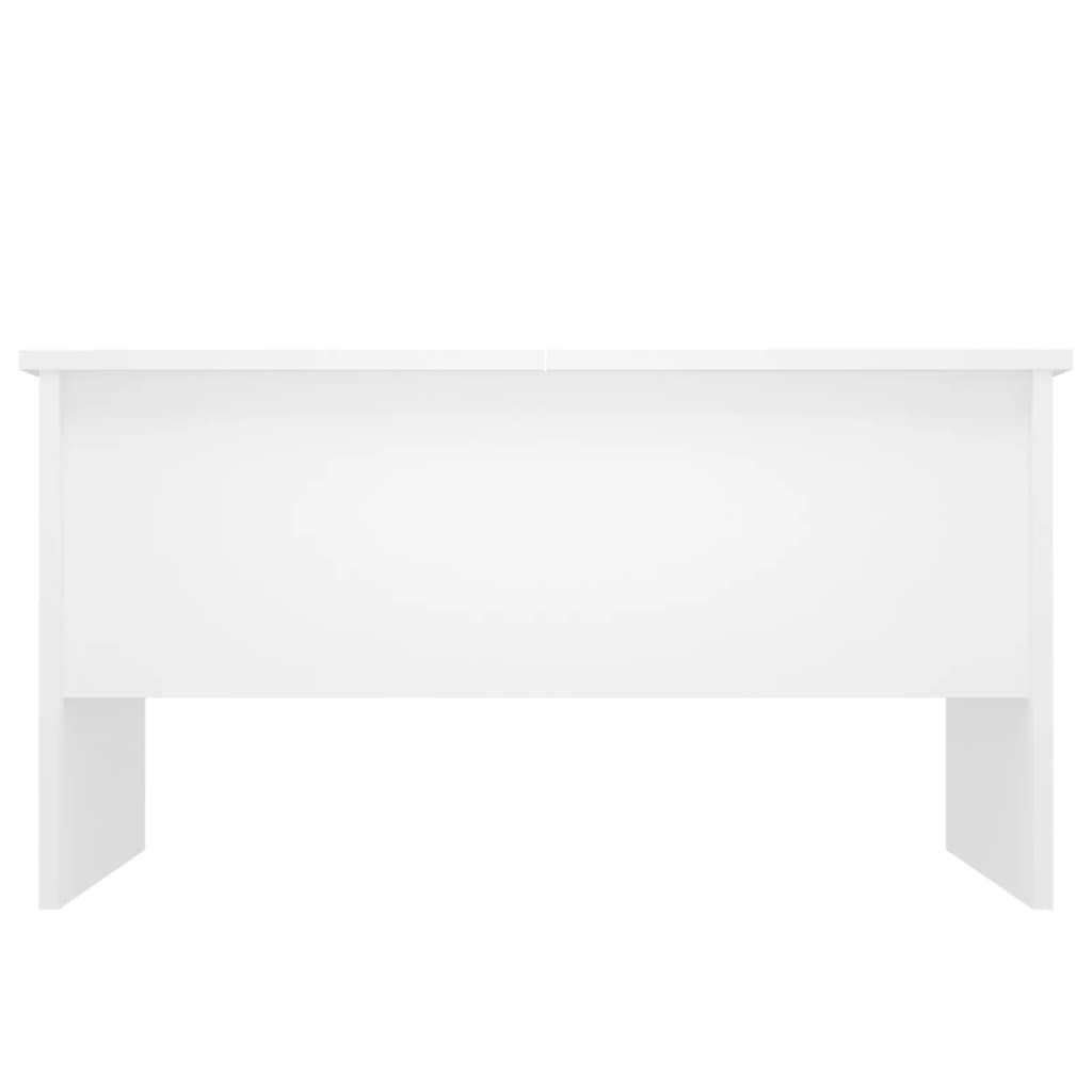 vidaXL Konferenčný stolík biely 80x50x42,5 cm spracované drevo