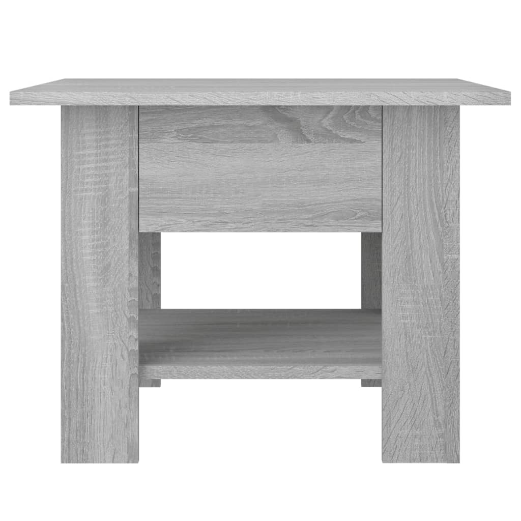 vidaXL Konferenčný stolík sivý dub sonoma 55x55x42 cm drevotrieska