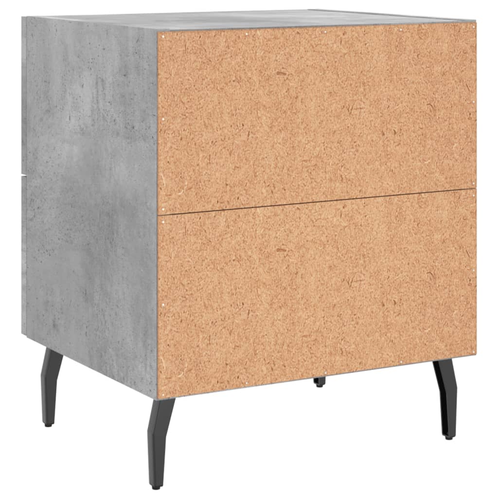 vidaXL Nočný stolík betónovo sivý 40x35x47,5 cm kompozitné drevo