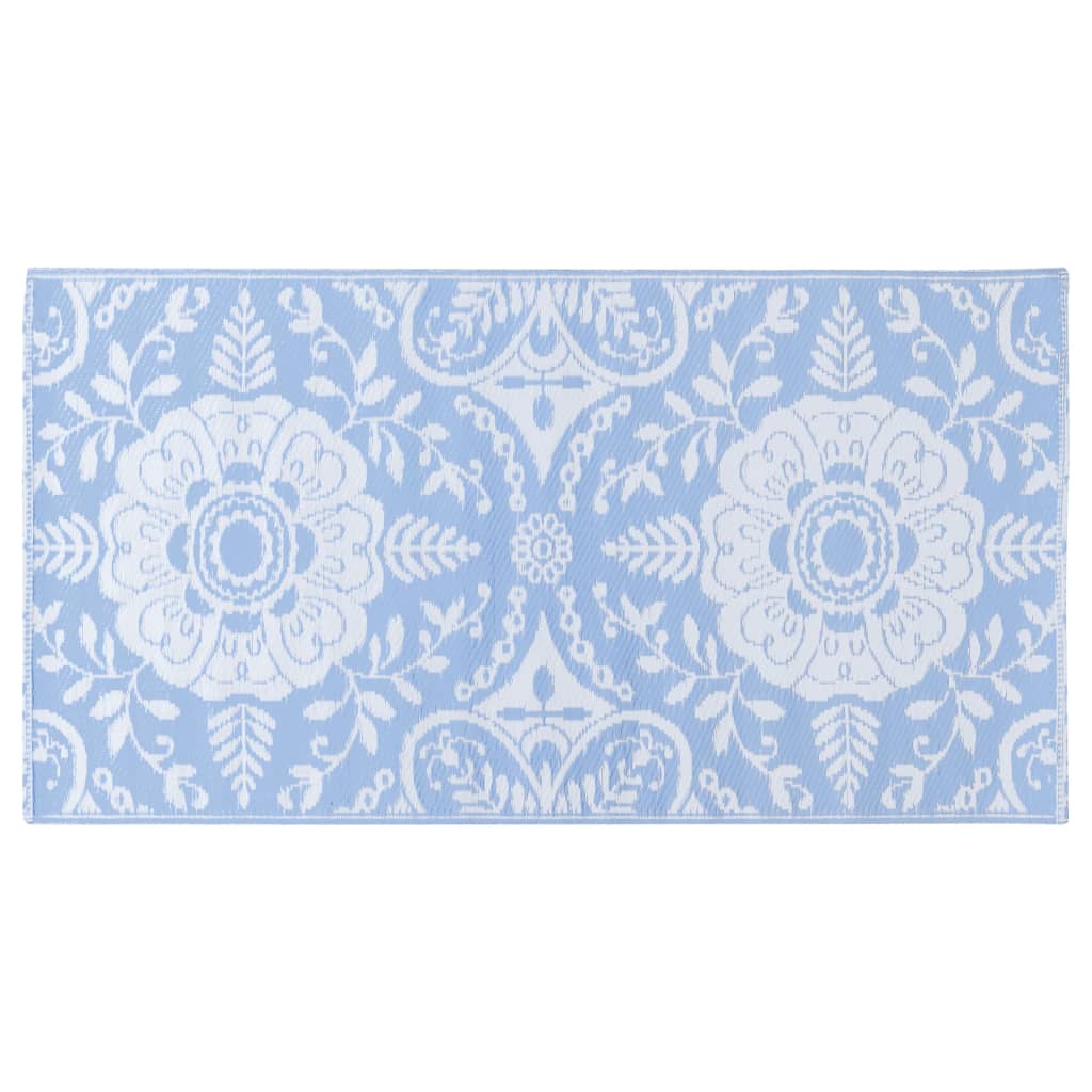 vidaXL Vonkajší koberec detský modrý 120x180 cm PP